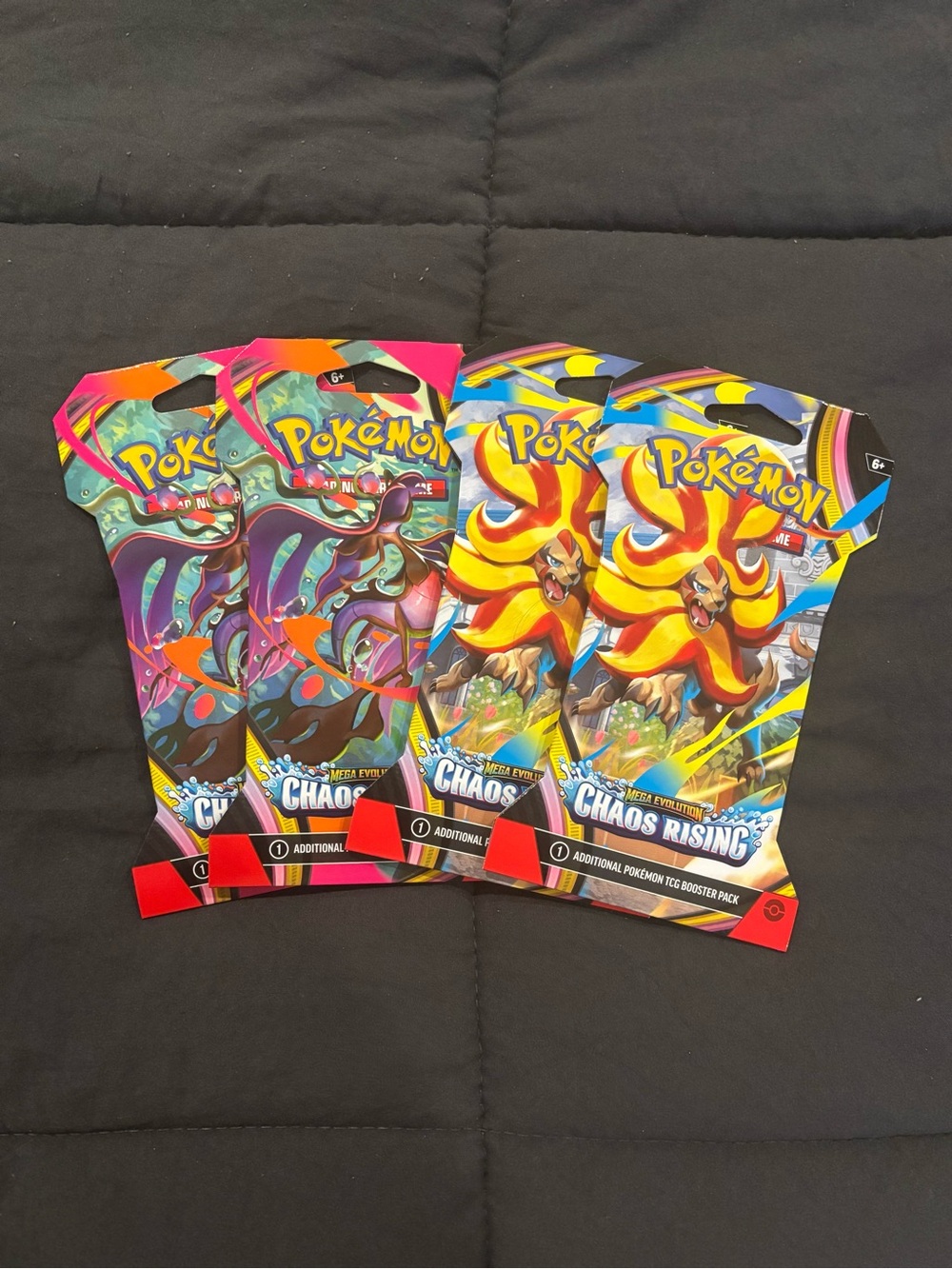 Pokémon Chaos Rising Sealed Booster Pack Lot x4 | TCG New Unopened